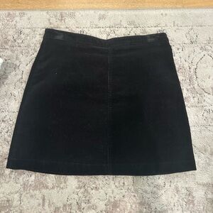Classic Black Corduroy Skirt-Size Small